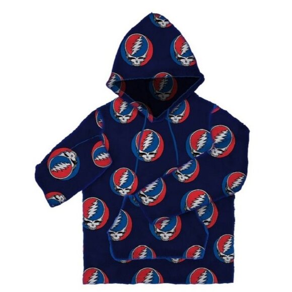 New Grateful Dead Skull L Pullover Pocket Steal Your Face Hoodie Sweatshirt NWT - Picture 1 of 2